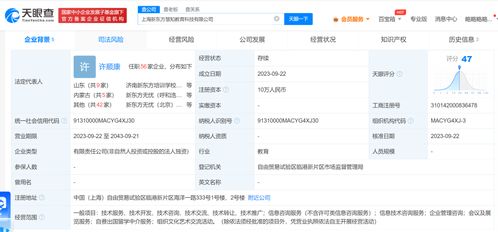 新东方在上海成立慧知教育科技公司，深耕自费出国留学中介服务